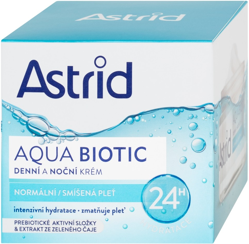 Astrid Aqua Biotic denní a noční krém normální a smíšená pleť 50 ml