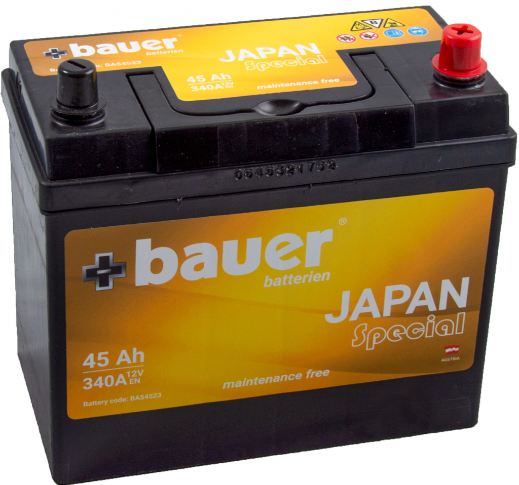 Bauer Japan 12V 45Ah 340A BA54523