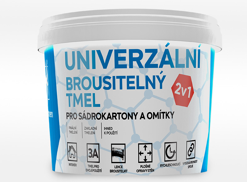 Den Braven Univerzální brousitelný tmel 1,5 kg bílý