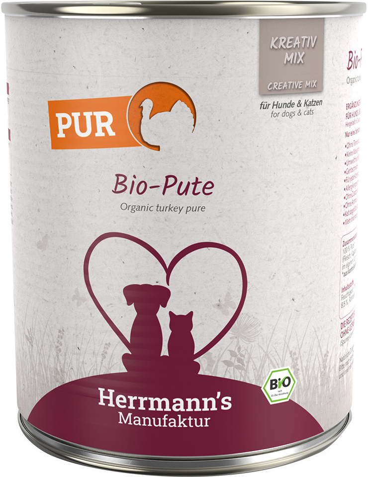 Herrmann\'s čisté maso bio krůtí 6 x 0,8 kg