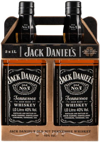 Jack Daniel\'s Twin Pack 40% 2x 1 l (karton)