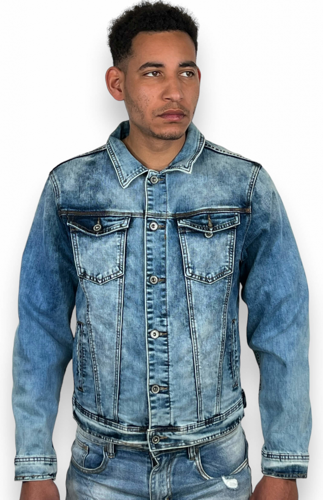 pánská džínová bunda modrá