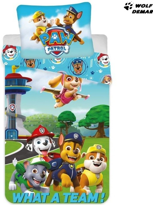 Jerry Fabrics Povlečení Paw Patrol PP297 Bavlna 140x200 70x90