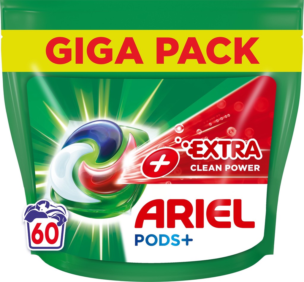 Ariel +Extra clean kapsle 60 PD