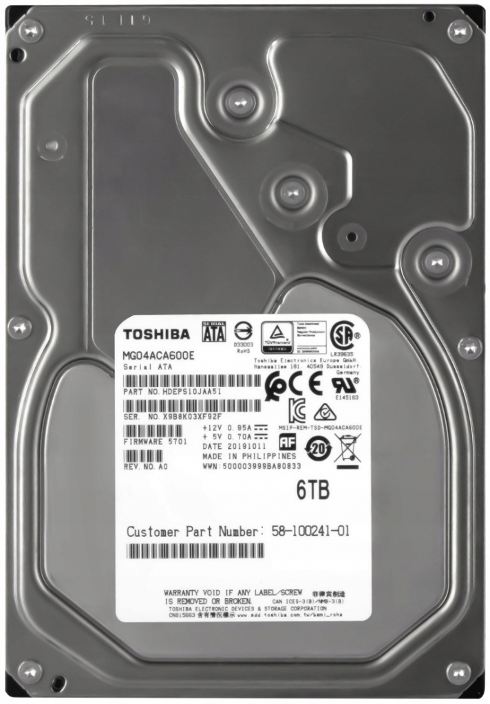 Toshiba 6TB, 3.5\