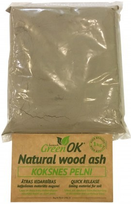 GreenOK Přírodní dřevěný popel 1 kg