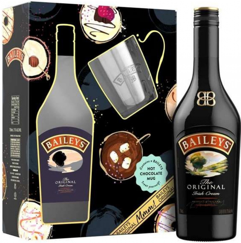 Baileys 17% 0,7 l (dárkové balení 2 sklenice)