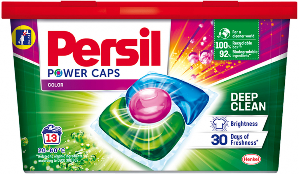 Persil Power Caps Color kapsle na praní barevného prádla 13 ks 195 g