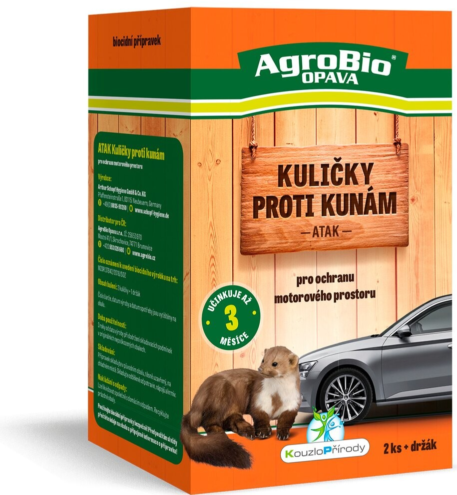 AgroBio ATAK Kuličky proti kunám 2 ks