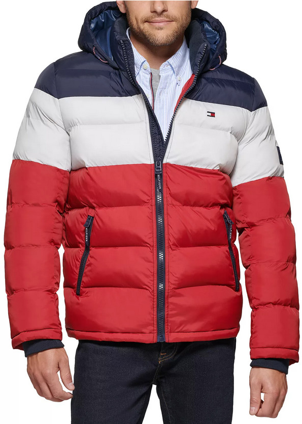 Tommy Hilfiger zimní pánská bunda Quilted tmavě modrá