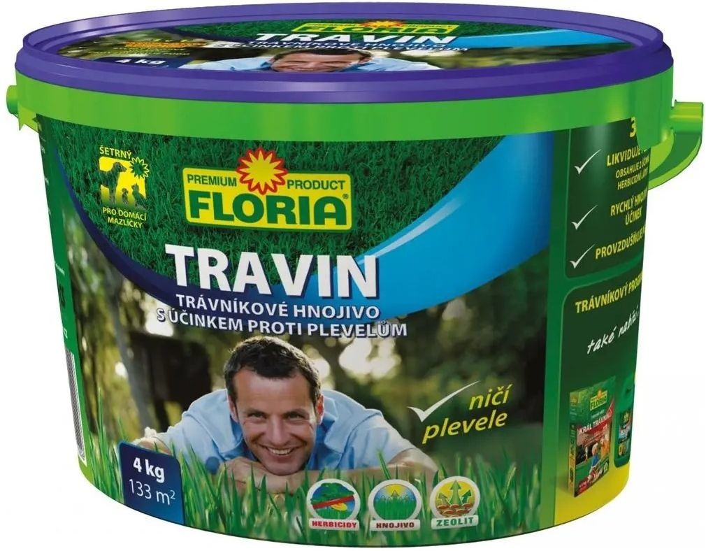 Agro CS Floria Travin Trávníkové hnojivo 4 kg