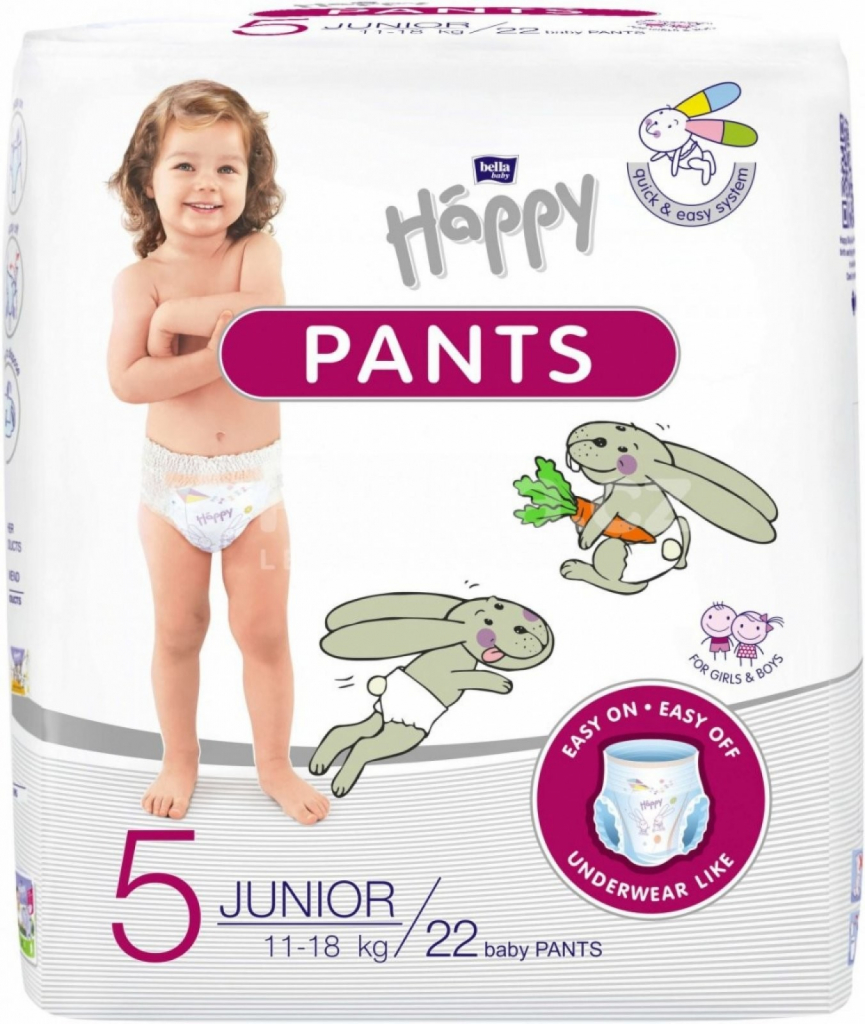 Bella Baby Happy Happy Pants Junior 5 11-18 kg 40 ks