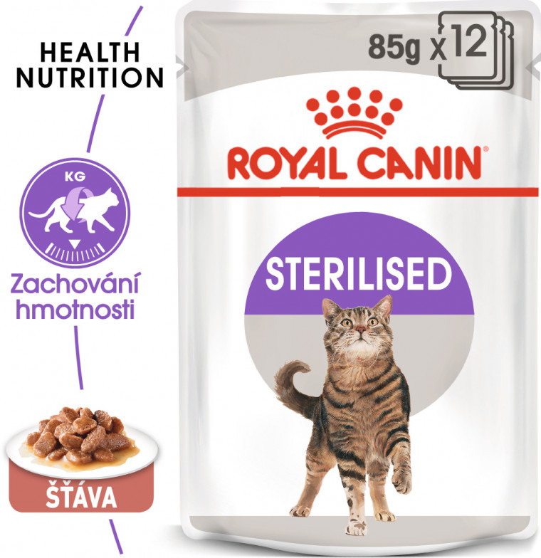 Royal Canin Sterilised Gravy ve šťávě 12 x 85 g
