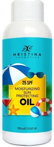 Hristina přírodní hydratační olej na opalování SPF25 150 ml