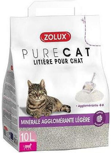 Zolux Podestýlka PURECAT mineral light clumping 10 l