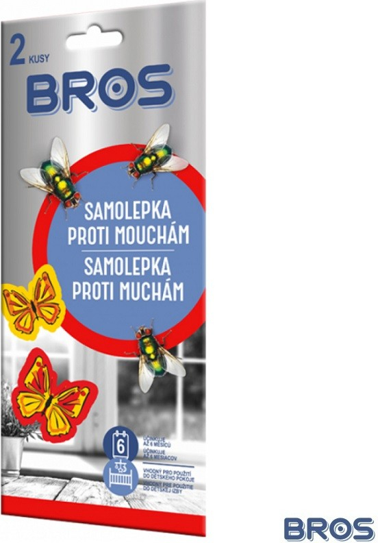 Bros samolepka proti mouchám 2ks