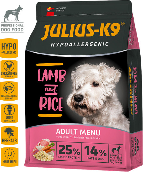 Julius K9 Adult Hypoallergenic JAHŇA A RÝŽE 12 kg