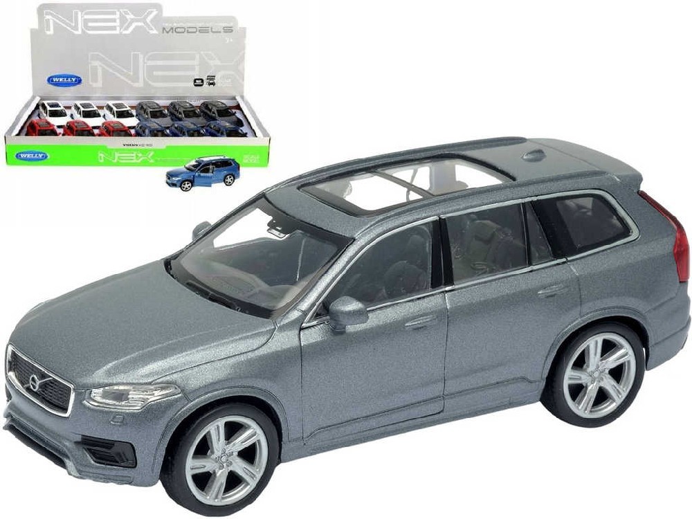 WELLY Auto kovové 12cm Volvo XC 90 model volný chod 4 barvy 1:36