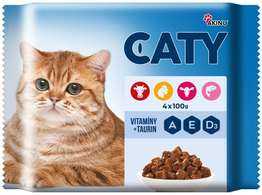 Caty pro kočky MIX 4 x 100 g