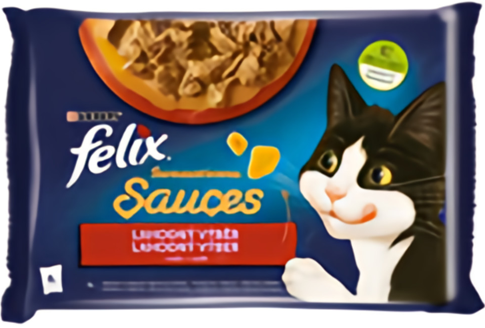 Felix Sensations Sauce Surprise krůta v slaninové omáčce jehněčí se zvěřinou 4 x 85 g