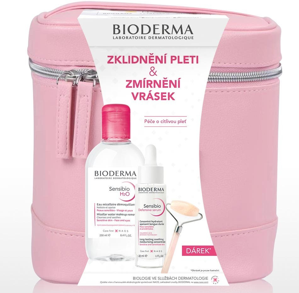 Bioderma Sensibio H2O 100 ml + Sensibio H2O eye 125 ml + Sensibio Defensive rich 40 ml dárková sada