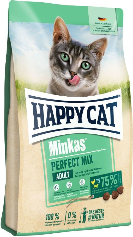 Happy Cat Minkas Perfect Mix Geflügel Fisch & Lamm 4 kg