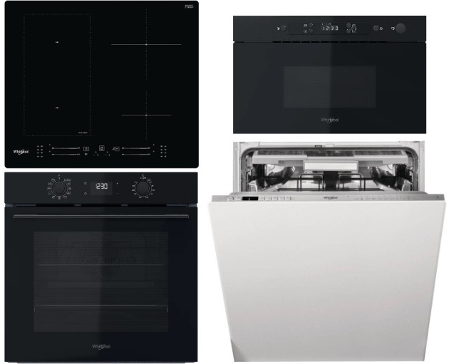 Set Whirlpool OMSK58RU1SB + MBNA900B + WL S7960 NE + WIO 3O540 PELG