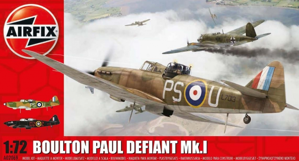 Airfix Plastikový model letadla A02069 Boulton Paul Defiant Mk.I 1:72