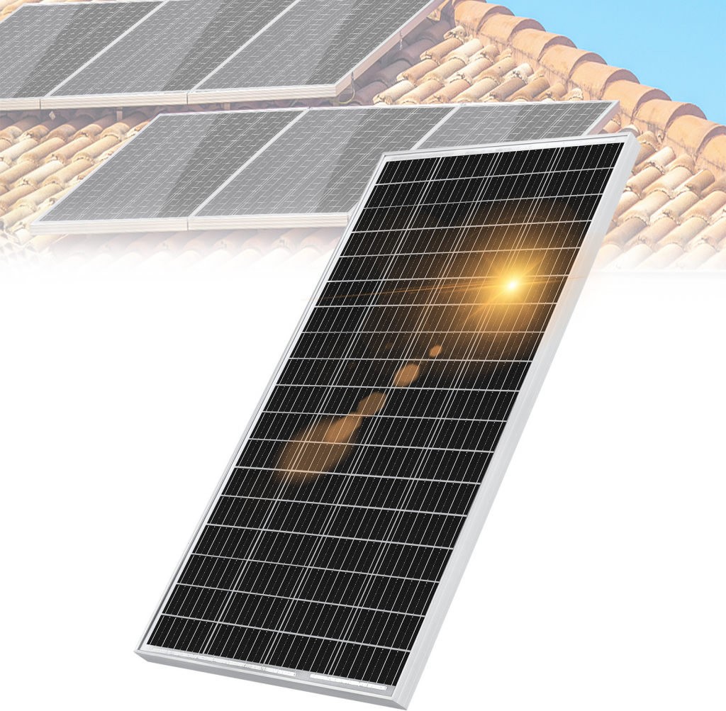 UISEBRT Monokrystalický solární panel 150W 12V