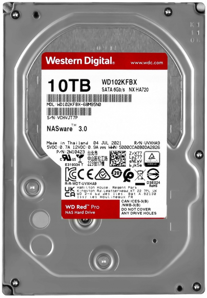 WD Red Pro 10TB, WD102KFBX