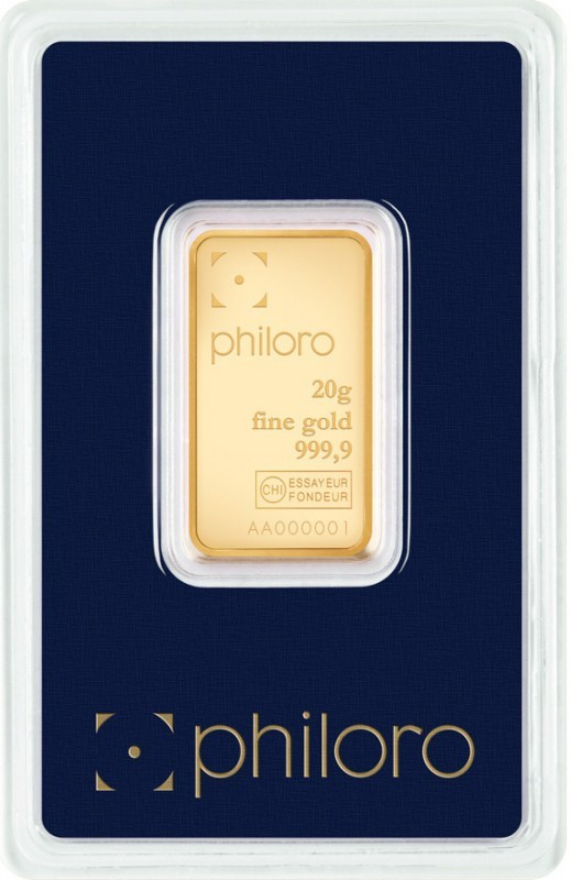 Valcambi Philoro zlatý slitek 20 g