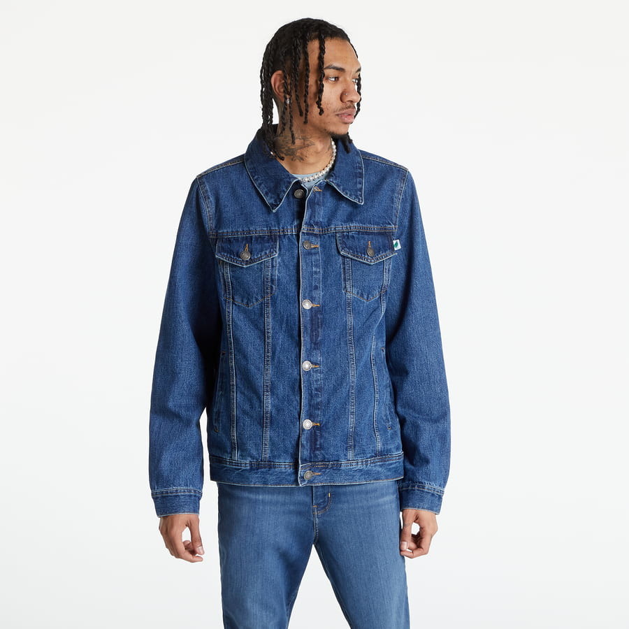 Urban Classics Organic Basic Denim Jacket modrá