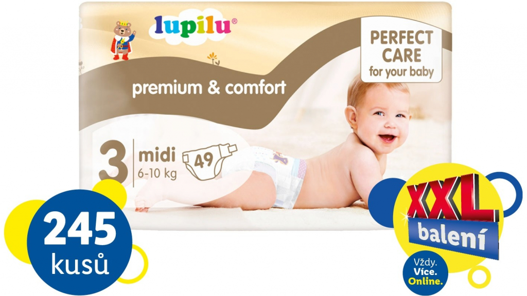LUPILU XXL Premium Comfort 3 MIDI 245 ks
