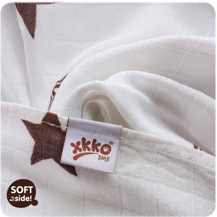 KIKKO Bambusové XKKO®BMB 90 x 100 STARS Natural Brown 1 ks