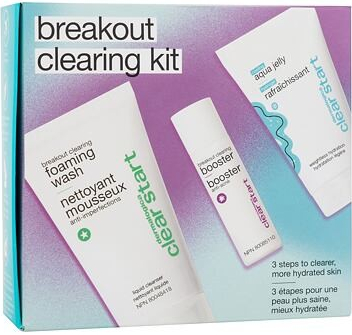 Dermalogica Clear Start Breakout Clearing Kit : čisticí pěna Clear Start Breakout Clearing Foaming Wash 75 ml + pleťové sérum Clear Start Breakout Clearing Booster 10 ml + pleťový gel