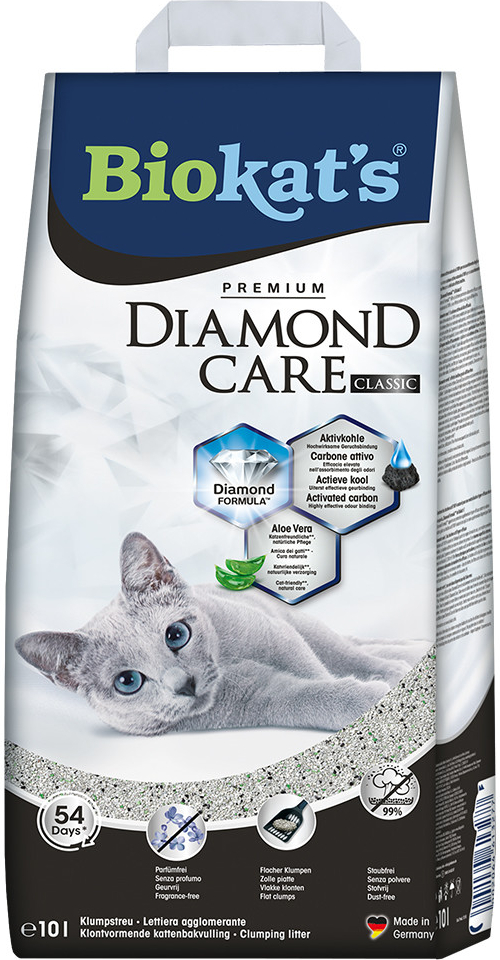 Biokat’s DIAMOND CARE Classic podestýlka pro kočky 2 x 10 l