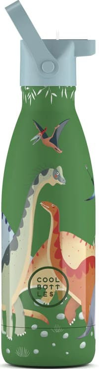 Cool Bottles Dětská nerezová termolahev Kids Jurassic Era třívrstvá 350 ml 3D