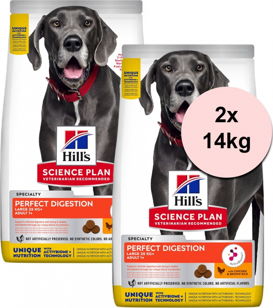 Hill’s Science Plan Perfect Digestion Large Breed 2 x 14 kg
