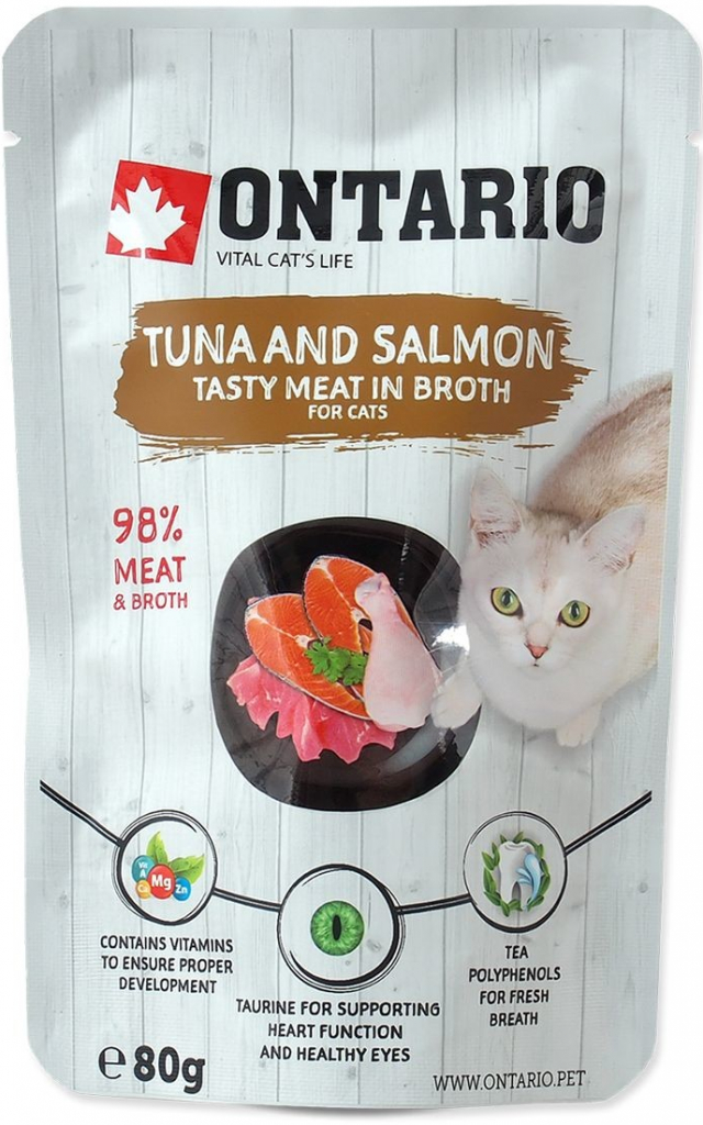 Ontario Cat tuna & salmon 80 g