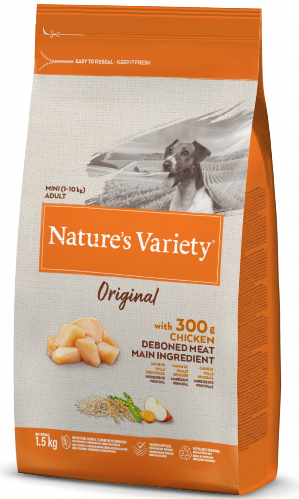 Nature\'s Variety original pro malé psy s kuřecím 1,5 kg