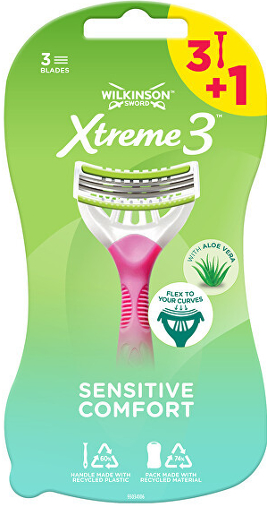 Wilkinson Sword Xtreme 3 Sensitive Comfort Women 4 ks