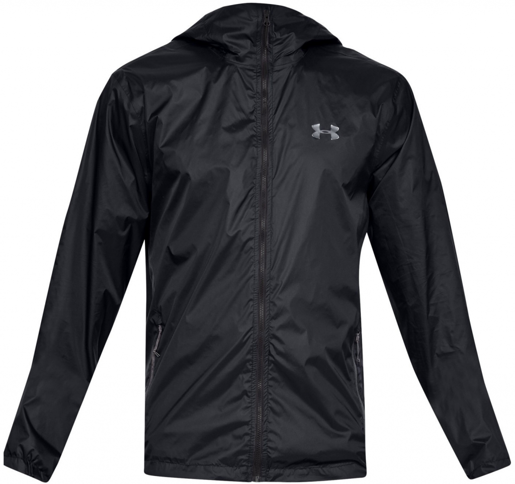 Under Armour Pánská bunda Forefront Rain Jacket černá