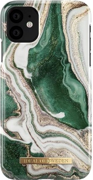 Pouzdro iDeal Of Sweden Fashion iPhone 11/XR golden jade marble