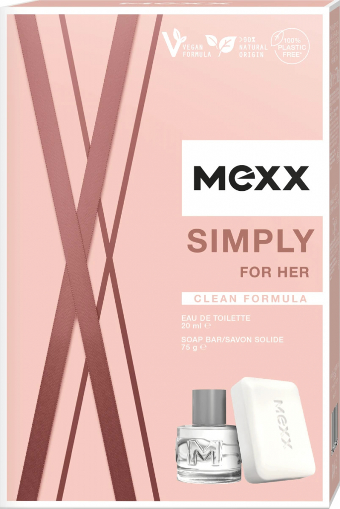 Mexx Simply For Her EDT 20 ml + mýdlo 75 g dárková sada