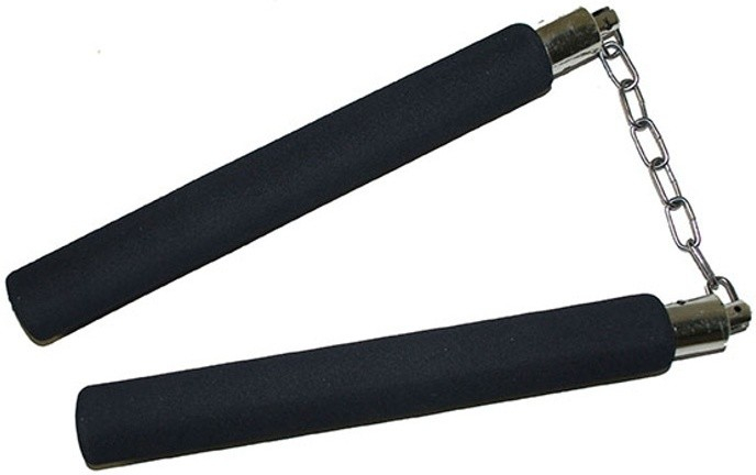 Ninja Nunchaku nunčaky plast na řetízku 30cm