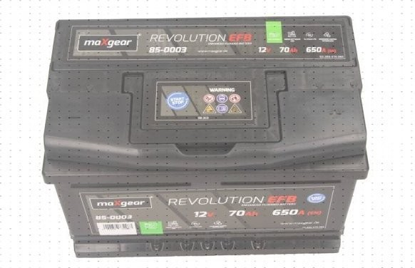 MaXgear Revolution EFB 12V 70Ah 650A 85-0003