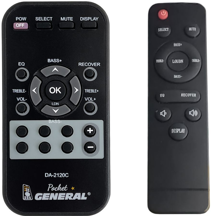 Dálkový ovladač General FOSI Audio DA2120C
