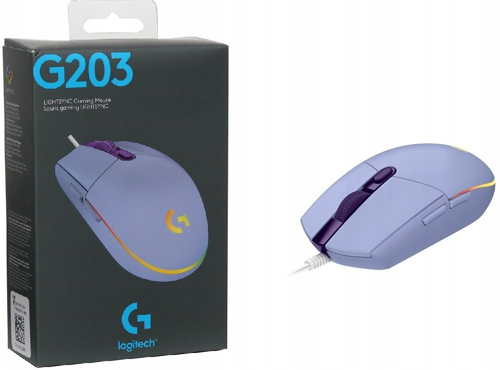 Logitech G203 LIGHTSYNC RGB 6 Button Gaming Mouse 910-005853