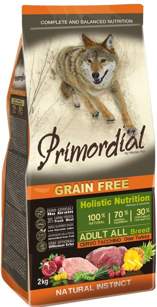 Primordial Adult Grain Free Deer and Turkey 2 kg
