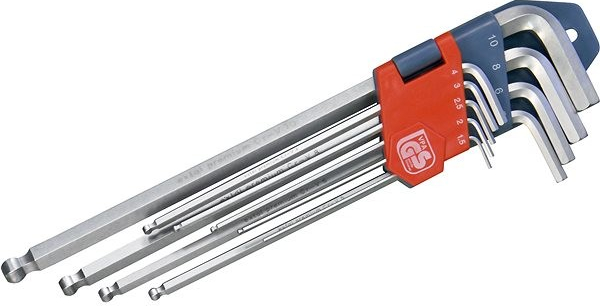 EXTOL PREMIUM L-klíče IMBUS prodloužené, s kuličkou, 1,5-10mm, 8819312
